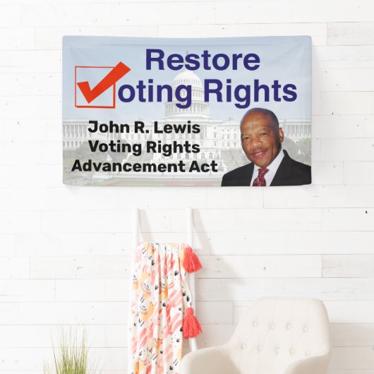 John R. Lewis Stemrecht Vooruitgang Act Spandoek (Insitu)