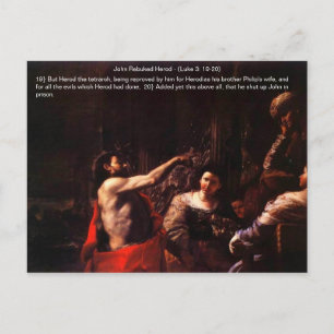 John Rebuted Herod Carte postale