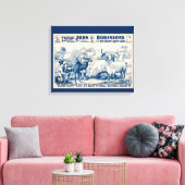 John Robinson Circus-Poster Canvas Afdruk (Insitu (Woonkamer))