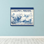 John Robinson Circus-Poster Canvas Afdruk (Insitu (Houten vloer))