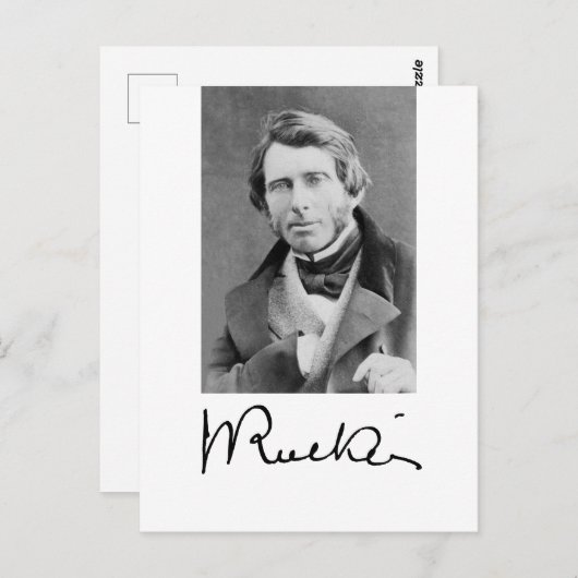 John Ruskin Briefkaart (Voorkant / Achterkant)