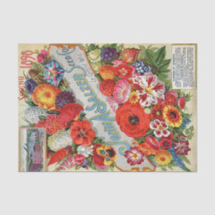 John Salzer bloemzaadcatalogus, 1898 Tissuepapier