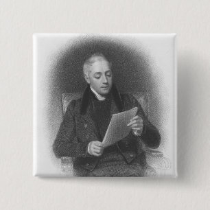 John Samuel Murray Vierkante Button 5,1 Cm