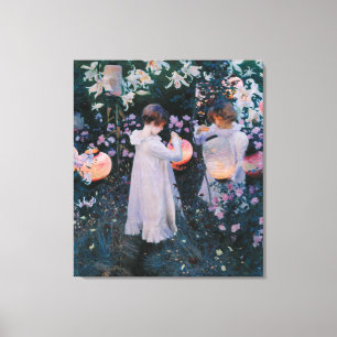 John Sargent Carnance Lily Roos Canvas Afdruk
