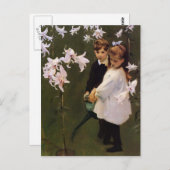 John Sargent-Garden Study of the Vickers Children Briefkaart (Voorkant / Achterkant)