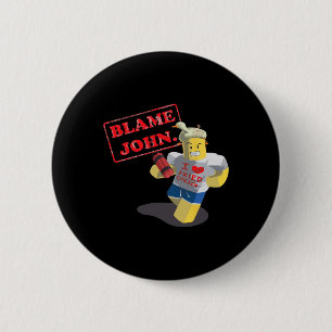John Shedletsky Ik hou van gefrituurde kip Ik ben Ronde Button 5,7 Cm