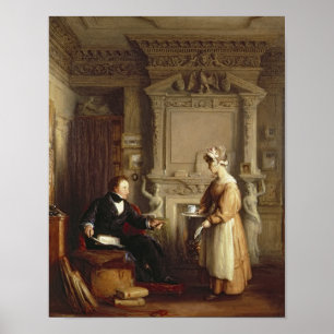 John Sheepshanks en zijn dienstmeisje Poster