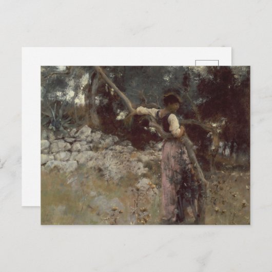 John Singer Sargent - A Capriote Feestdagenkaart (Voorkant / Achterkant)