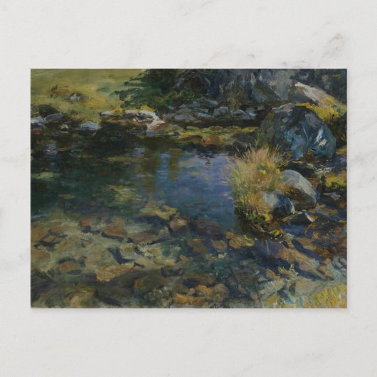 John Singer Sargent - Alpine Pool Briefkaart (Voorkant)