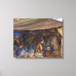 John Singer Sargent - Bedouin Tent Canvas Afdruk