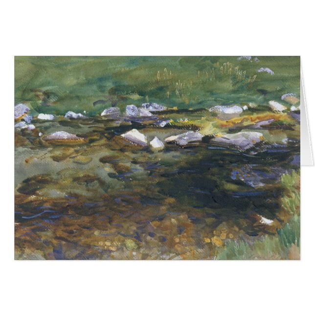 John Singer Sargent - Beek en weide (Voorkant Horizontaal)