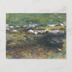 John Singer Sargent - Brook en Meadow Briefkaart