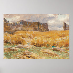 John Singer Sargent - Camouflaged Field in Frankri Poster