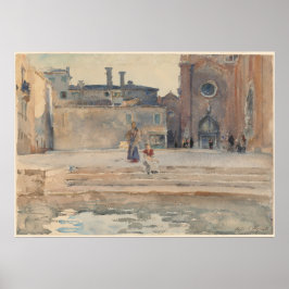 John Singer Sargent Campo dei Frari, Venetië Itali Poster