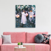 John Singer Sargent CarnLily Roos Canvas Afdruk (Insitu (Woonkamer))