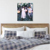 John Singer Sargent CarnLily Roos Canvas Afdruk (Insitu (Slaapkamer))