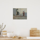 John Singer Sargent - Courtyard, Tetuan, Marokko Poster (Keuken)