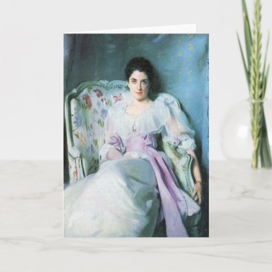 John Singer Sargent - Dame Agnew Kaart (Voorkant)