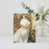 John Singer Sargent: De Cashmere Shawl Briefkaart (Staand voorkant)