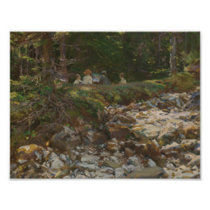 John Singer Sargent - De meester en zijn leerlinge Foto Afdruk