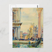 John Singer Sargent - De Piazzetta Briefkaart (Voorkant / Achterkant)