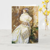 John Singer Sargent: De sjaal van het Kasjmier Kaart (Gele Bloem)