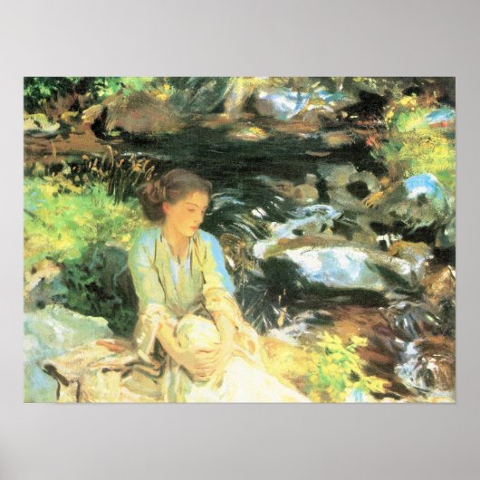John Singer Sargent - De zwarte kreek Poster (Voorkant)