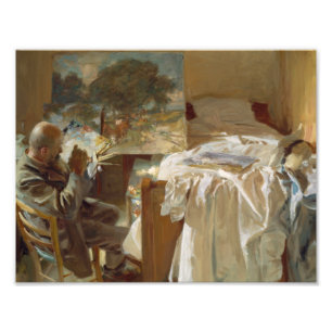 John Singer Sargent - Een artiest in zijn Studio Foto Afdruk