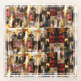 John Singer Sargent Elegant Lady Portrait Collage Glazen Onderzetter