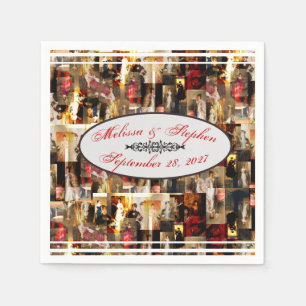 John Singer Sargent Elegant Lady Portrait Collage Servet