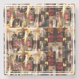 John Singer Sargent Elegant Lady Portrait Collage Stenen Onderzetter