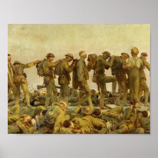 John Singer Sargent - Gassed Poster (Voorkant)