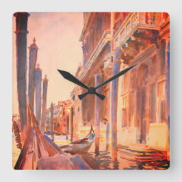 John Singer Sargent Gondola Moorings Venice Vierkante Klok