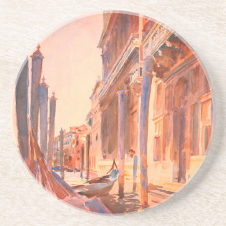 John Singer Sargent Gondola Moorings Venice Zandsteen Onderzetter