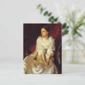 John Singer Sargent-Helen Dunham Briefkaart (Staand voorkant)
