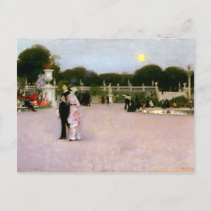 John Singer Sargent in de Luxemburgse tuinen Briefkaart