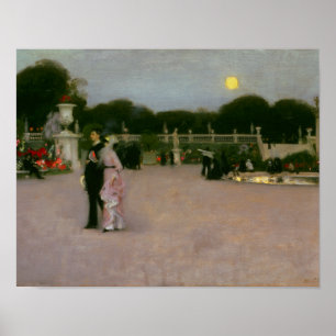 John Singer Sargent - In de Luxemburgse tuinen Poster