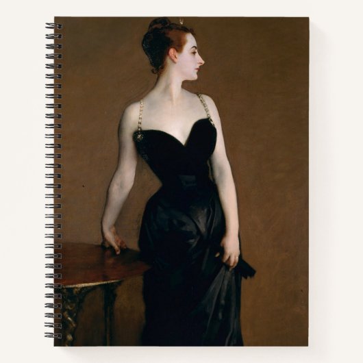 John Singer Sargent Madame X Classic Portret Notitieboek (Voorkant)