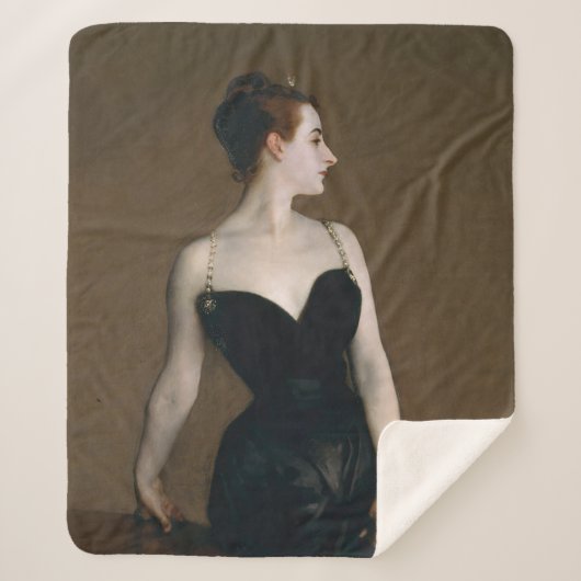 John Singer Sargent Madame X Classic Portret Sherpa Deken (Voorkant)