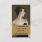 John Singer Sargent Madame X Classic Portret Visitekaartje (Achterkant)