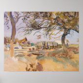 John Singer Sargent - Militair kamp Poster (Voorkant)