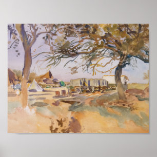John Singer Sargent - Militair Kamp Poster