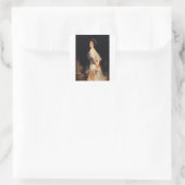 John Singer Sargent - Nancy Astor - Fine Art Vierkante Sticker (Tas)