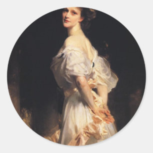 John Singer Sargent - Nancy Astor Ronde Sticker