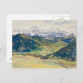 John Singer Sargent - Open Valley, Dolomites Briefkaart (Voorkant / Achterkant)