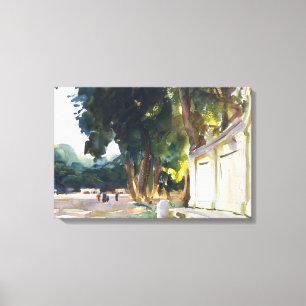 John Singer Sargent - Spaans Midday, Aranjuez Canvas Afdruk