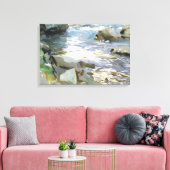 John Singer Sargent - Stream en Rocks Canvas Afdruk (Insitu (Woonkamer))