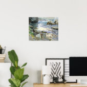 John Singer Sargent - Stream en Rocks Poster (Thuiskantoor)