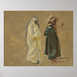 John Singer Sargent - Studie van twee Bedouins Poster