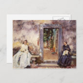John Singer Sargent - The Garden Wall Briefkaart (Voorkant / Achterkant)